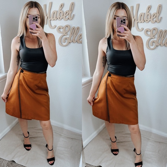 Vintage 1959 SMW swanky high waisted wrap skirts size 9 - Picture 5 of 5